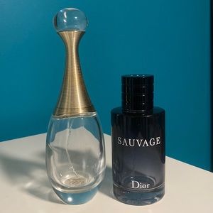 Dior empty bottle perfume